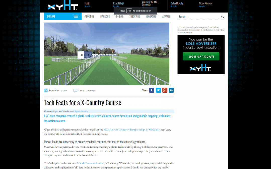 Client Case Study ArticleMapping a Cross Country Course with Mobile Technology