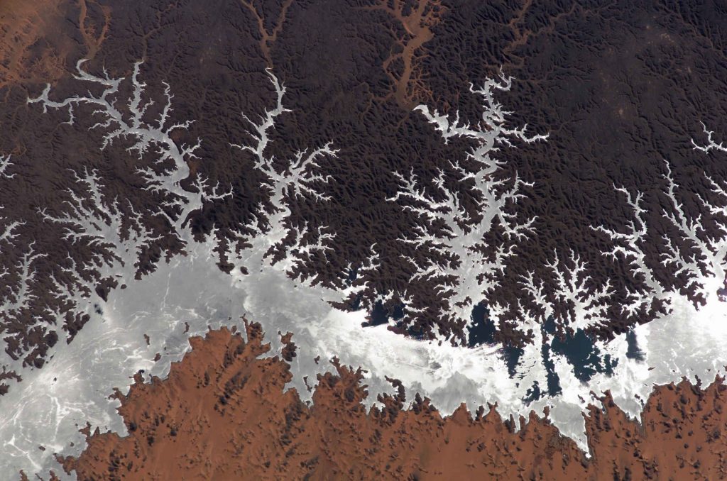 Canyon Reservoir from Orbit