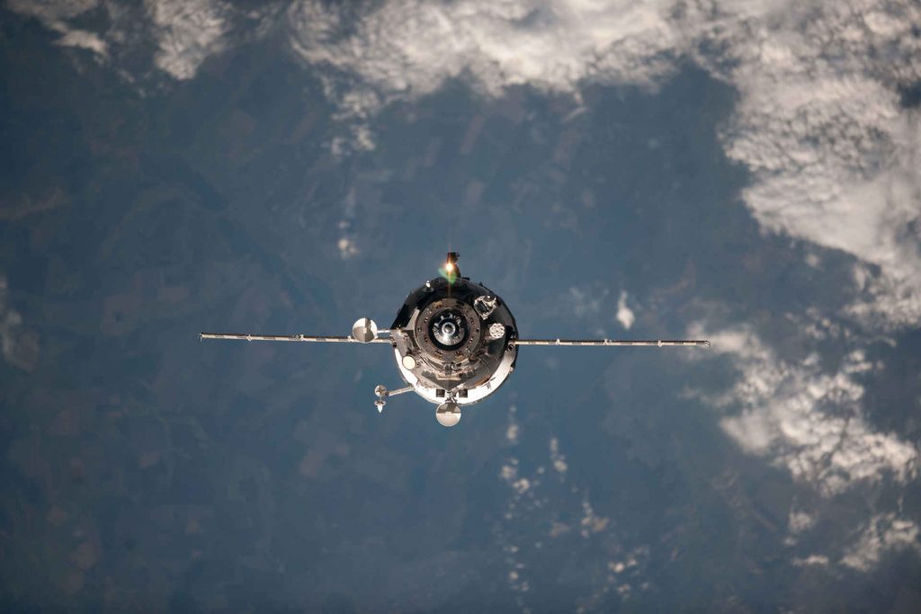 Progress M-15M Approaching the International Space Station
