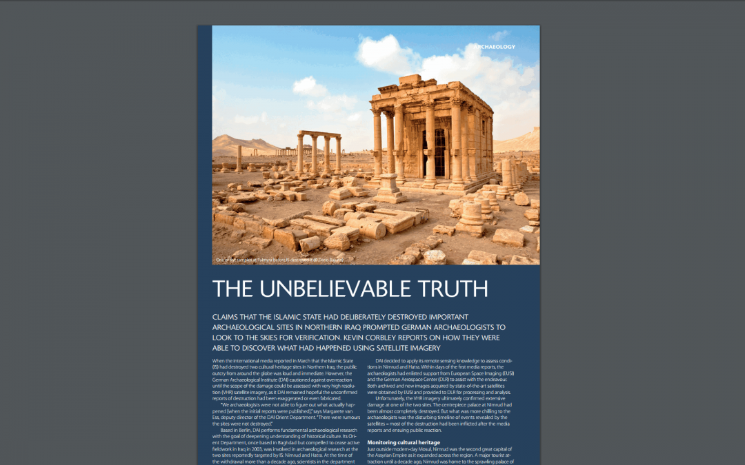 Client Case Study ArticleThe Unbelievable Truth: Mapping Archaeological Sites in Iraq